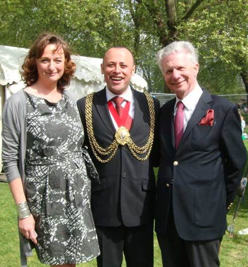 Mayor of Lambeth with Cllr Rachael Heywood and  Carlos Freitas